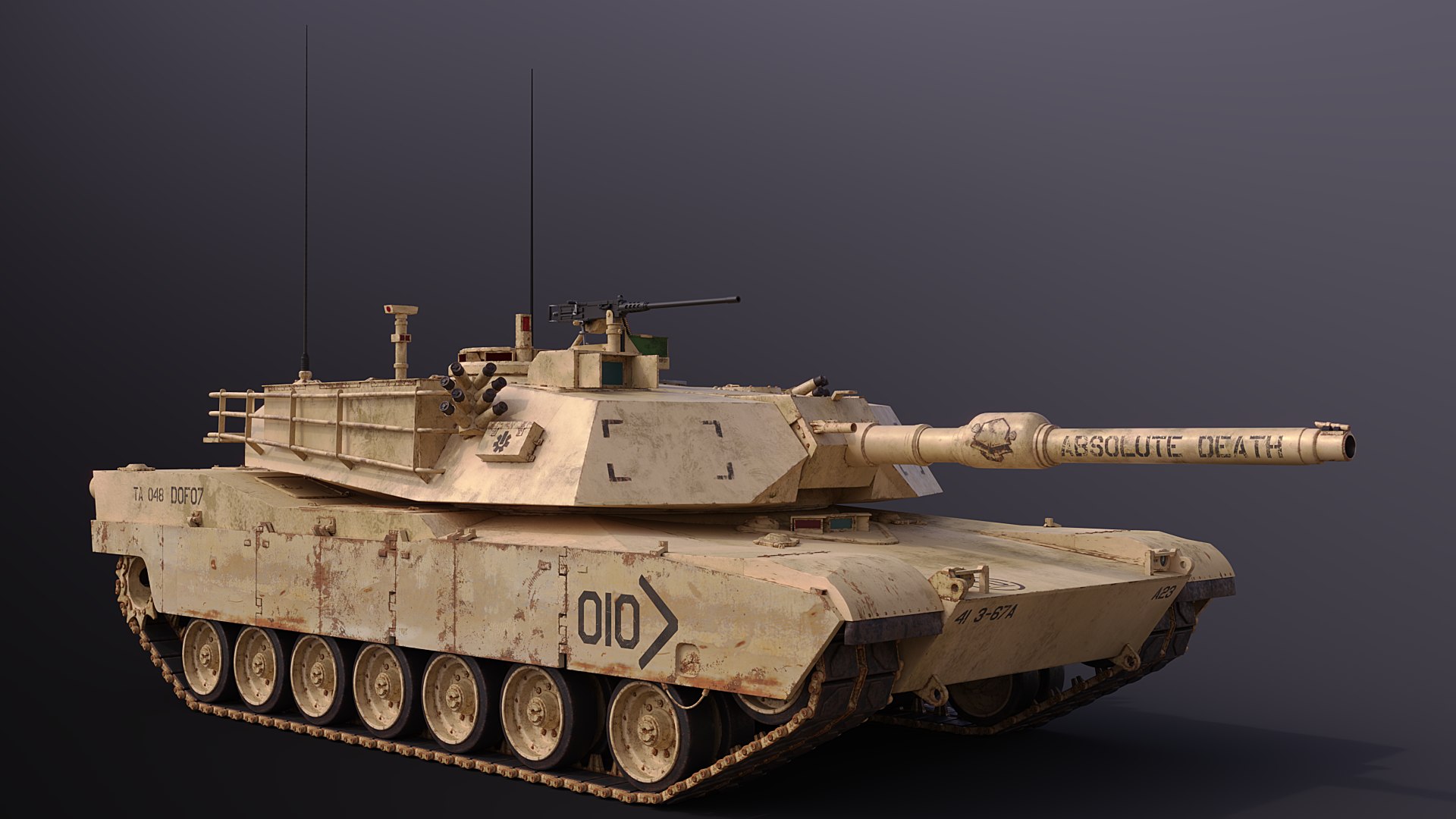 M1 Abrams Battle Tank 3d Model Turbosquid 1518341