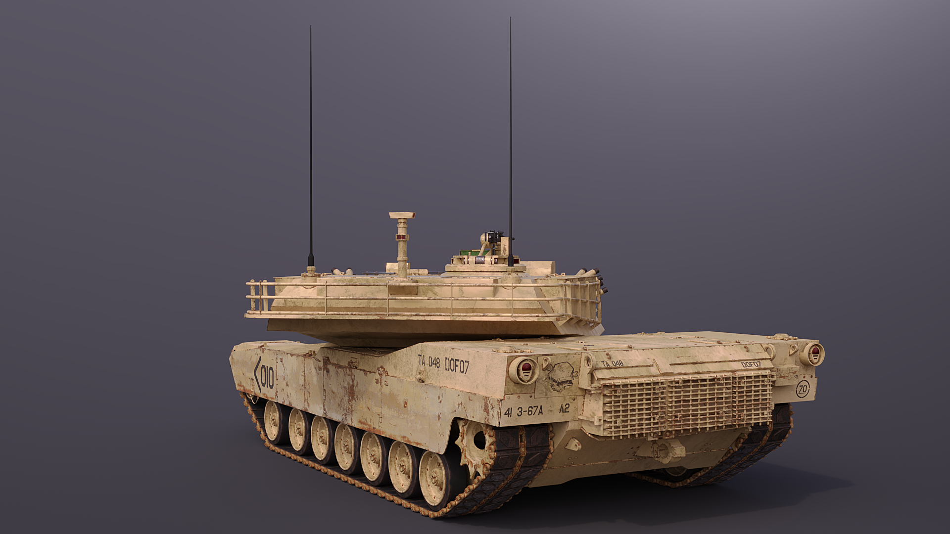 M1 Abrams Battle Tank 3d Model Turbosquid 1518341