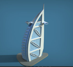 burj al arab 3D model