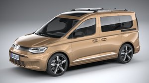 3D model volkswagen caddy 2021