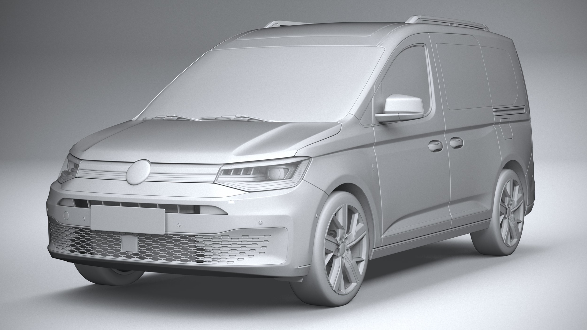 VW Caddy 3d модель