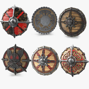 3D shields use viking model