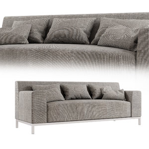hbf bianco lounge sofa 3D model
