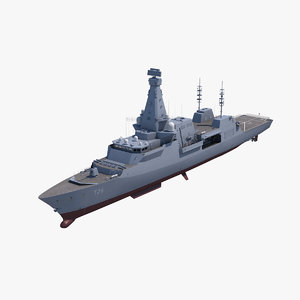 type 26 frigate 3D model