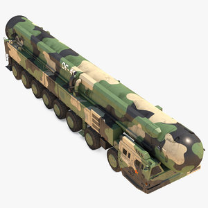 dongfeng-41 icbm launch vehicle 3D model