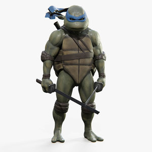 3D leonardo teenage mutant ninja turtles