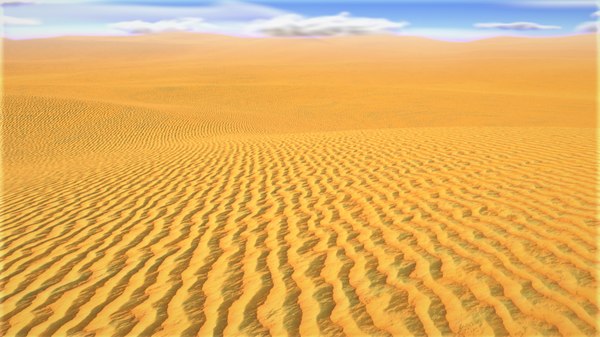 3d Model Desert Sand Dunes Turbosquid