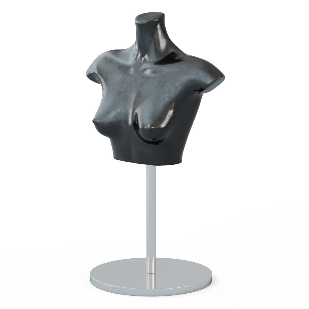 3D torso black female mannequin TurboSquid 1519093