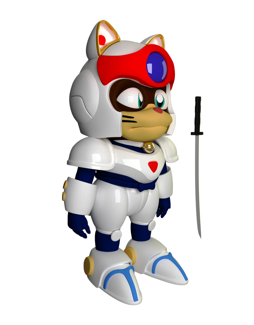 3D model samurai pizza cat - TurboSquid 1519170