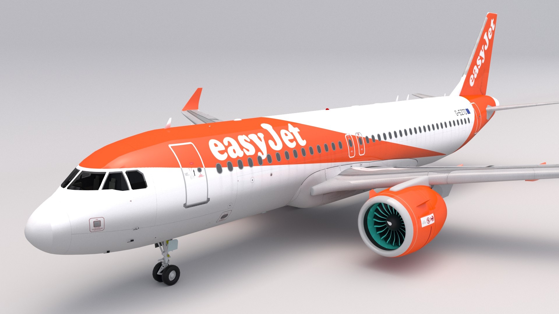 Easyjet a320 3D model TurboSquid 1519135