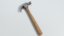 3D vintage tools axe hammer model