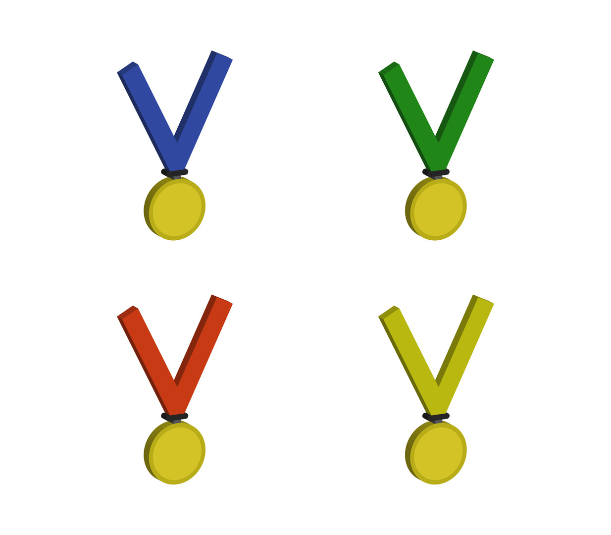 Shapes Encapsulated Postscript 3d medal vector