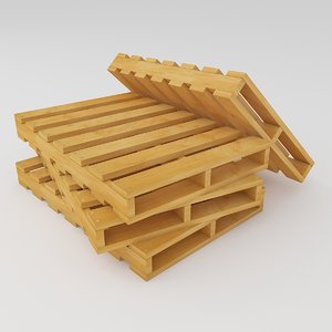 wooden pallet 3D model