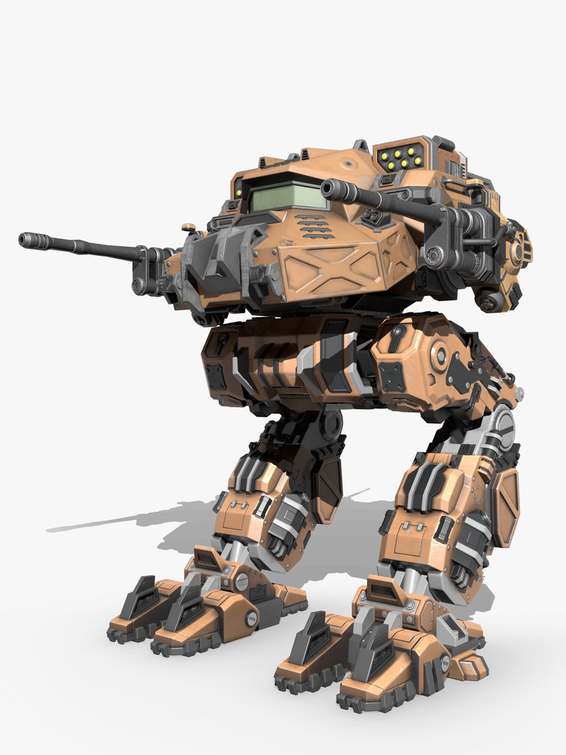 Rigged Battle Mech 3d Model - Turbosquid 1517246