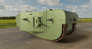 3D german tank model