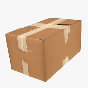 3D cardboard box
