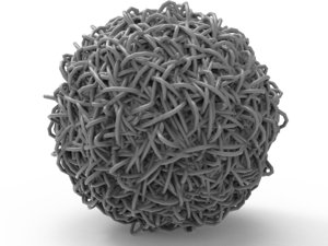 3D wire clump model