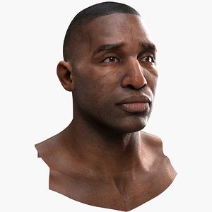 3D human male head