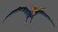 3D rigged pteranodon longiceps cyan model