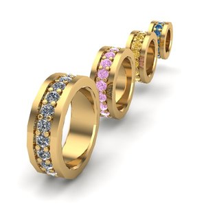 3D charm jewelry bracelets model