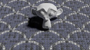 Procedural cobblestone fan pattern for Blender