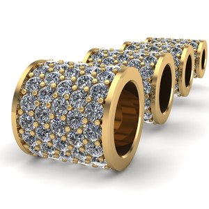 charm jewelry bracelets 3D model