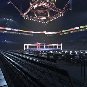 boxing arena 3D model