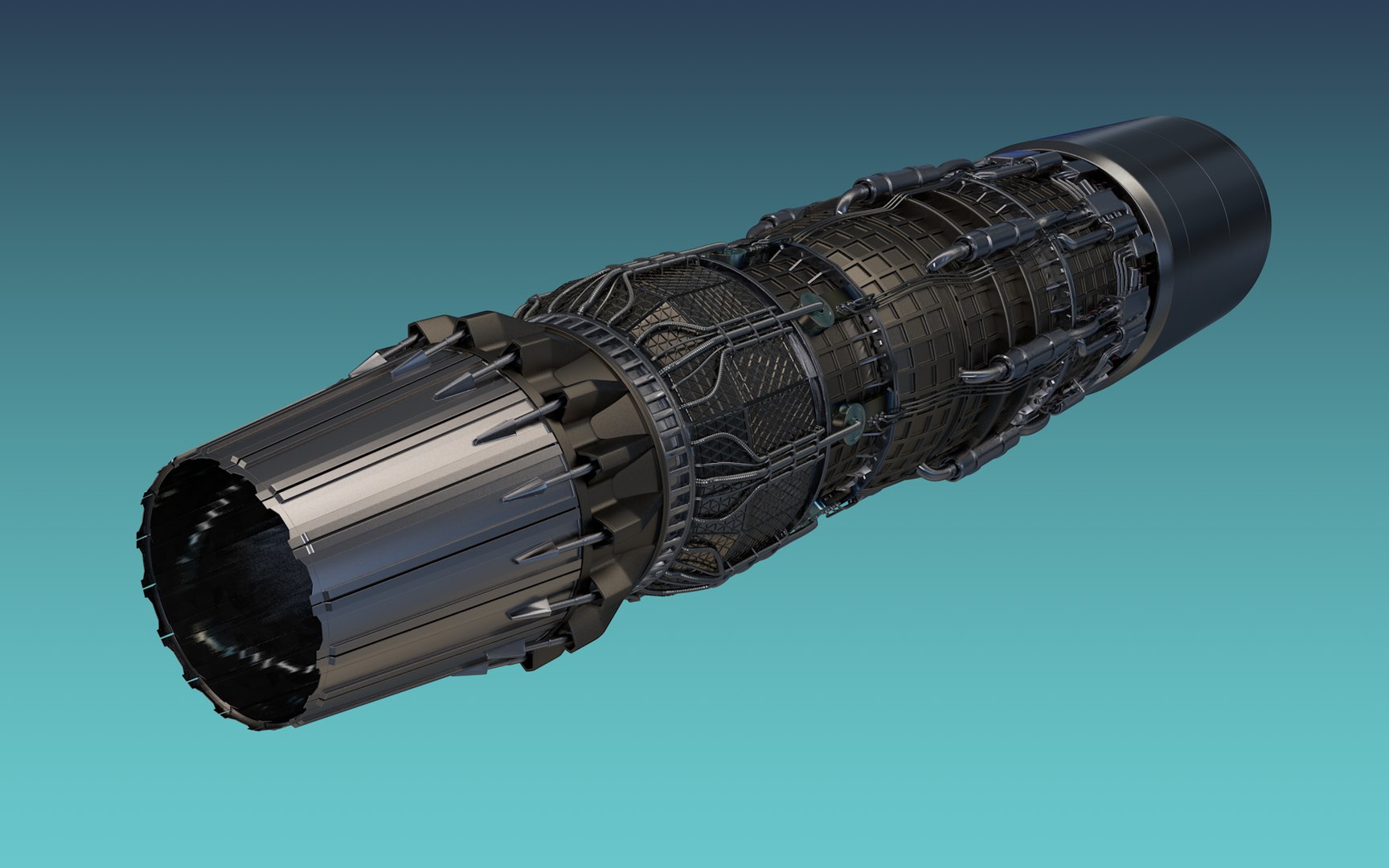 Jet engine 3D - TurboSquid 1519590