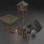 stylized tavern pack scene 3D model