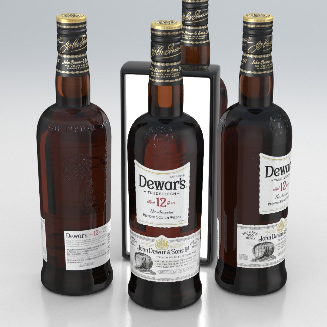 Alcohol Bottle Dewar's True Scotch Aged 12 Years Blended Whisky 700ml