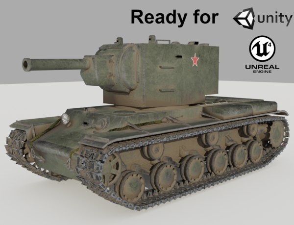 Kv 2ソビエト重戦車3dモデル Turbosquid