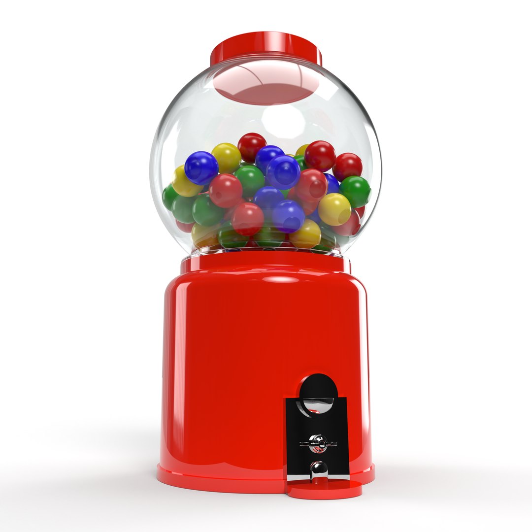 Vintage gumball machine 3D model TurboSquid 1520051