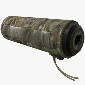 weapon silencer cover 3D model