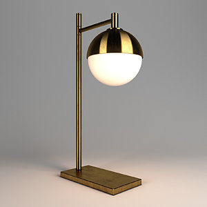 3D table lamp lights v-ray model