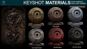 Wood materials 2 - For Keyshot