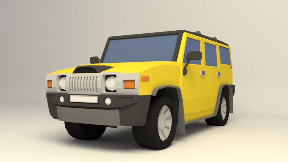 Hummer h2 3d model