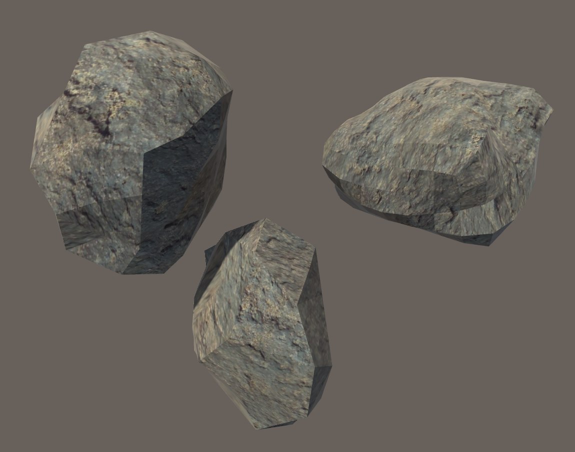 3D pack 3 rocks - TurboSquid 1520590