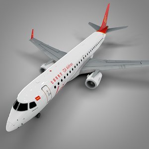 3D gx airlines embraer190 l612 model