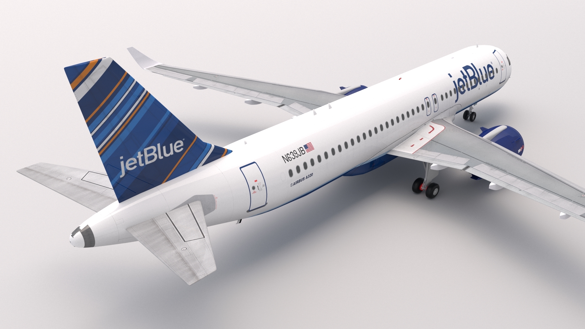 Jetblue a320 neo 3D model - TurboSquid 1520718