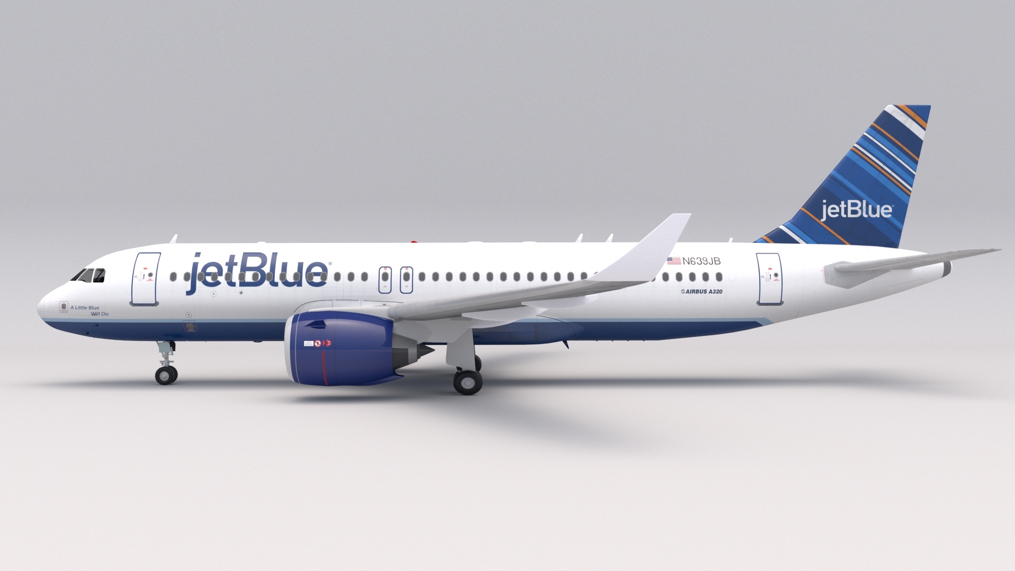 Jetblue a320 neo 3D model - TurboSquid 1520718