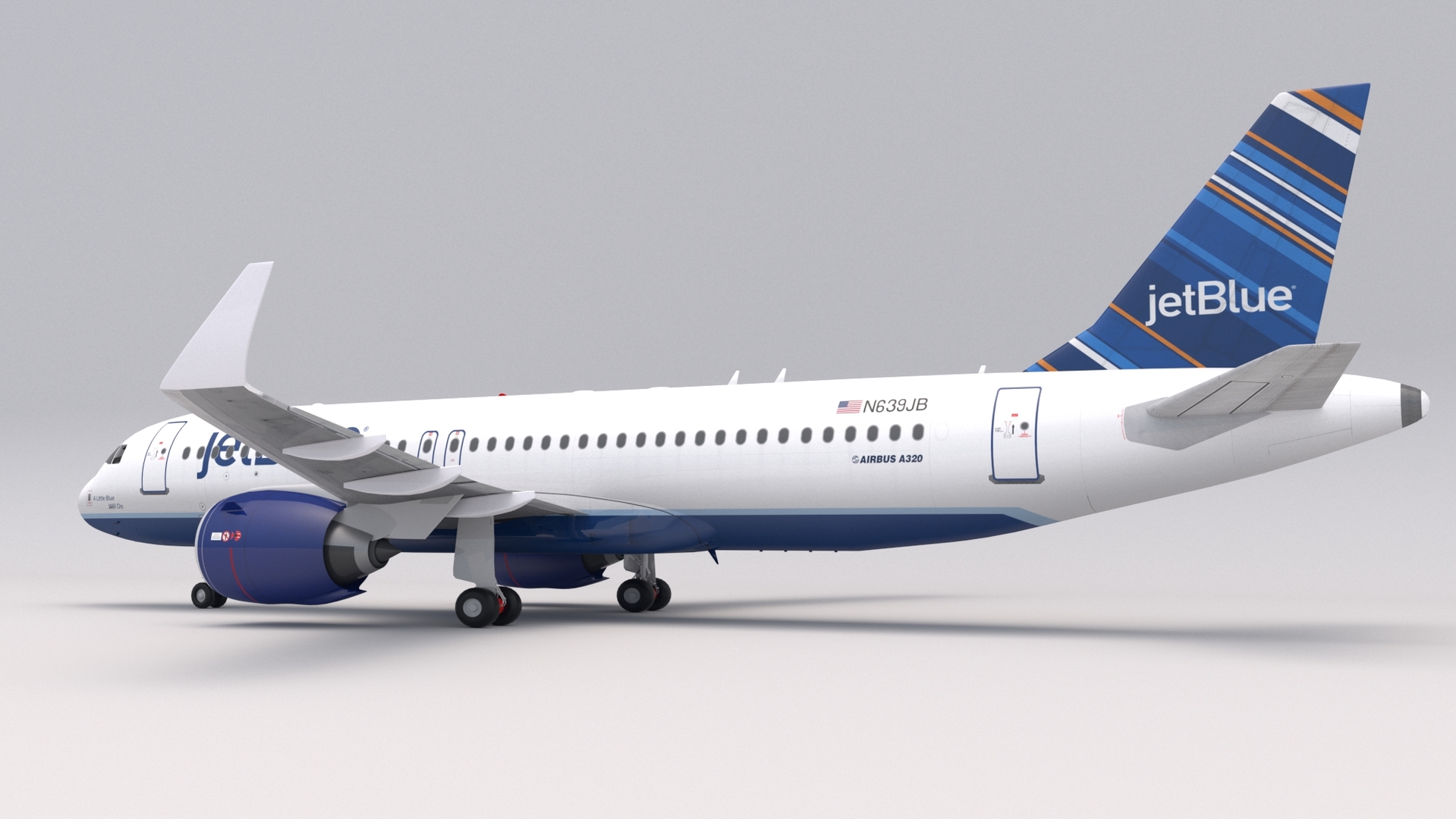 Jetblue A320 Neo 3d Model - Turbosquid 1520718