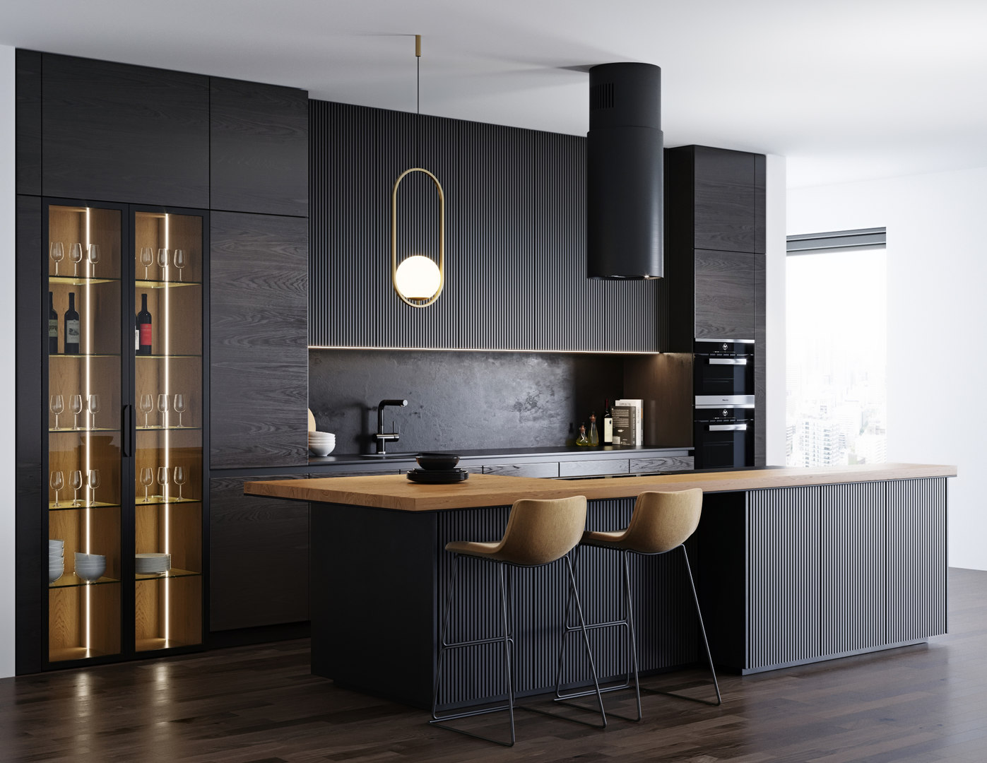 kitchen design in 3ds max