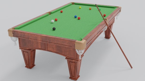 pool table snooker 3d model