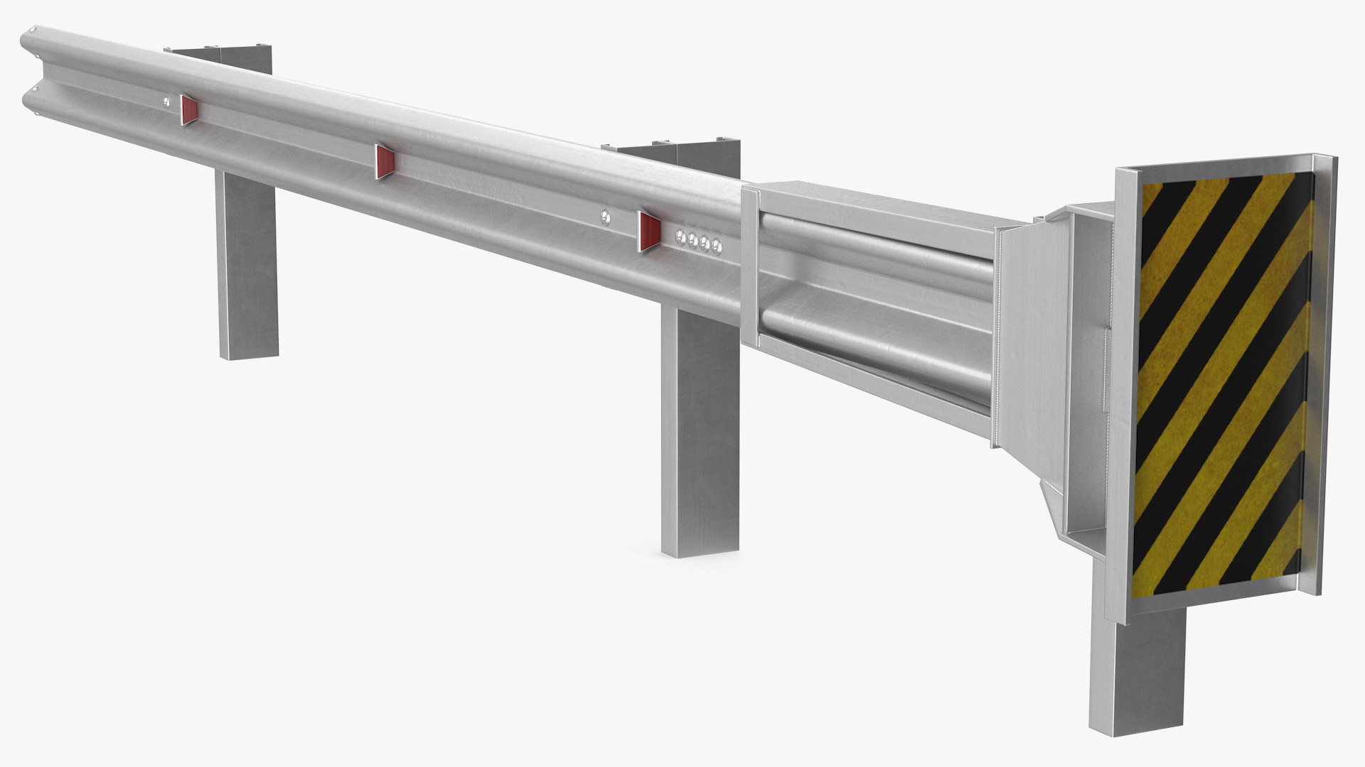 Energy absorbing guard rail 3D model - TurboSquid 1520985