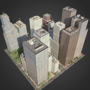 3D city exterior streets