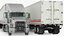 3D semi truck trailer generic