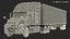 3D semi truck trailer generic