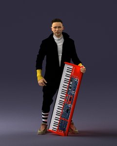 musician music 3D model