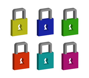 padlock 3d