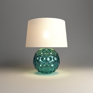 table lamp lights v-ray 3D model